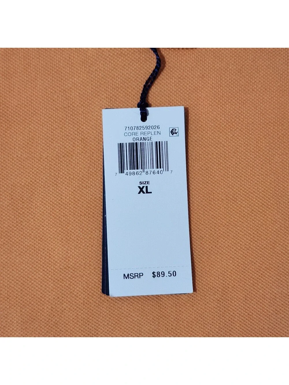 NWT Polo by Ralph Lauren Core Replen Orange Custom Slim Fit Shirt Mens XL
